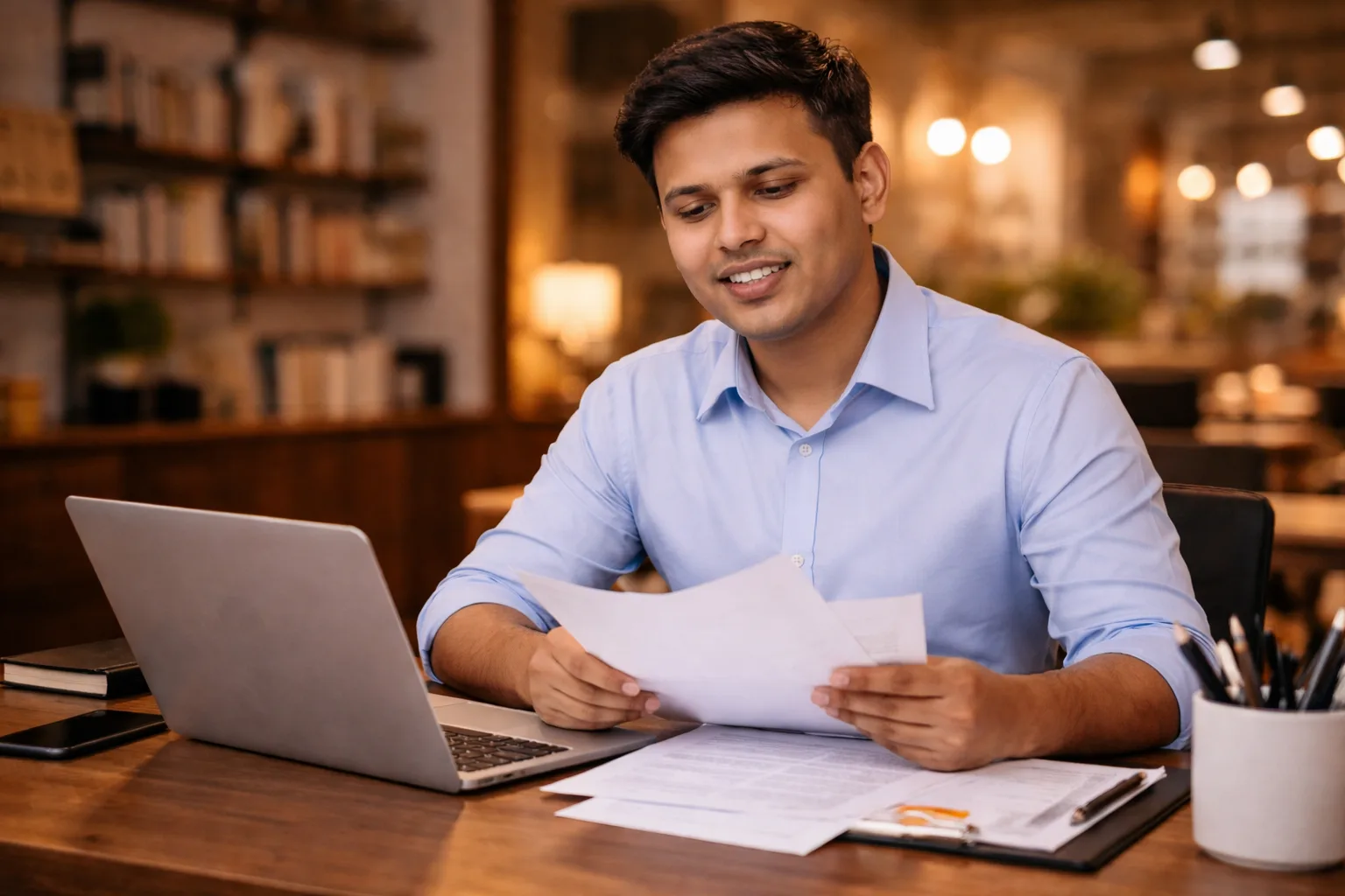 Business owner using CerebraQ ERP