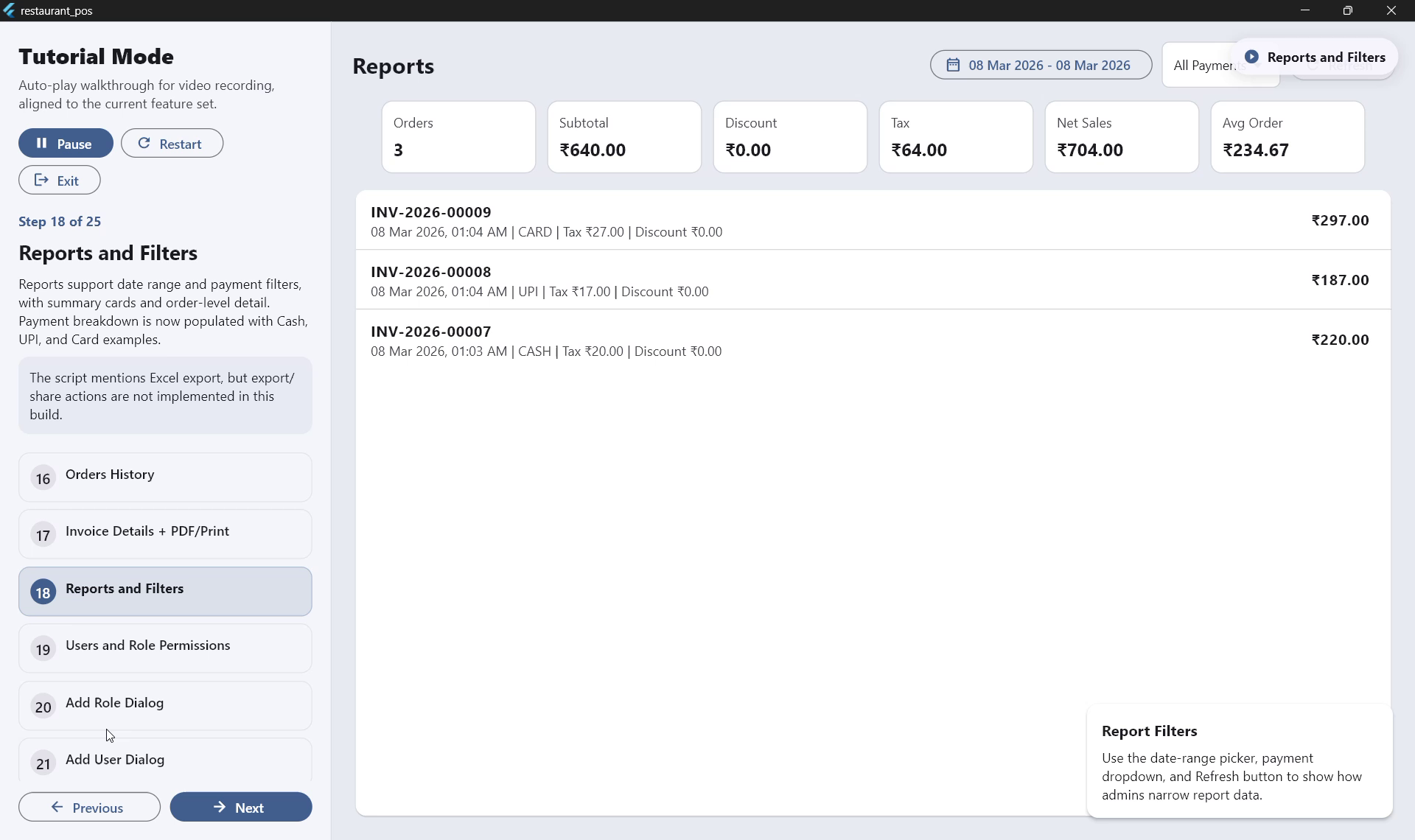 Sales Reports